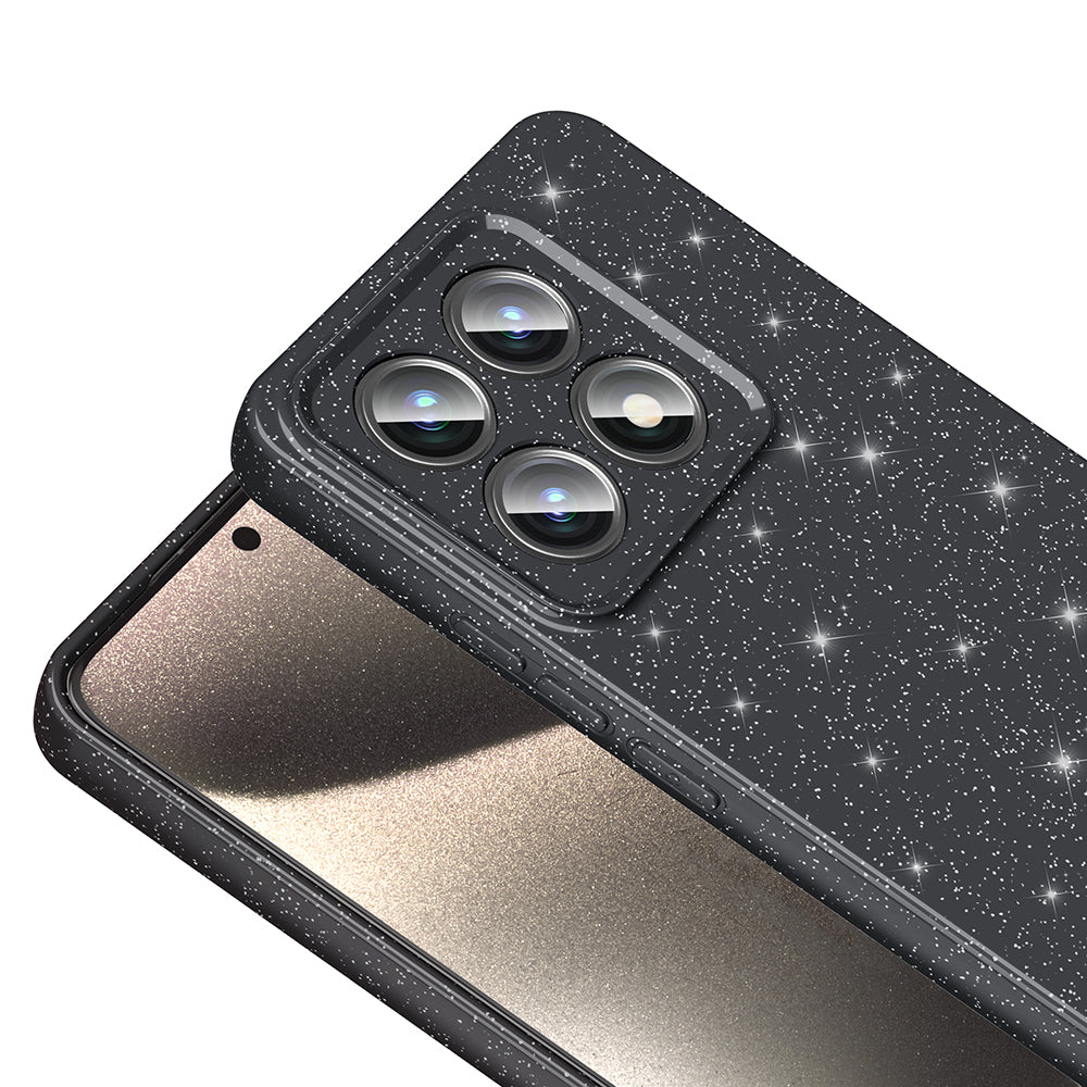Xiaomi 14T Pro Kılıf Kamera Korumalı Simli Lüks Zore Koton Kapak Lila