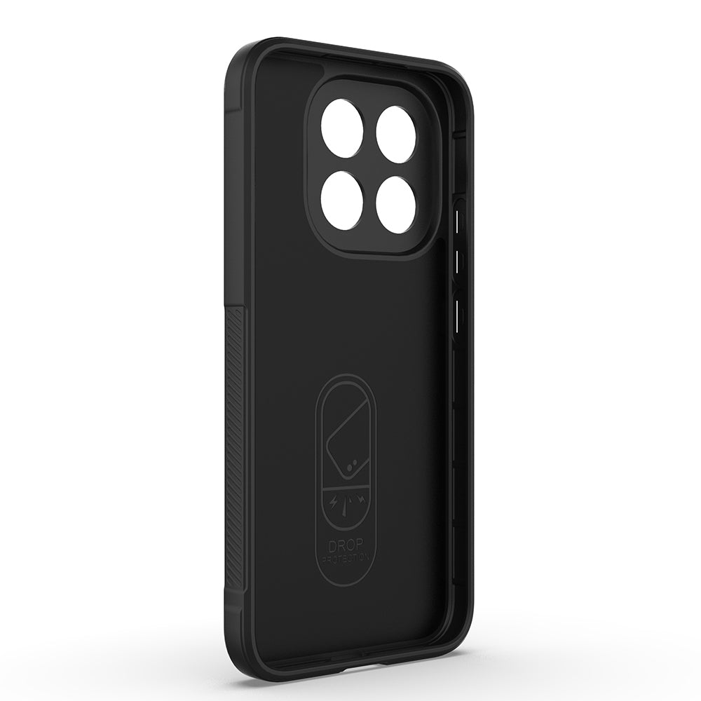 Xiaomi 15T Kılıf Esnek TPU Oyuklu Arka Yüzey Tasarımlı Zore Etnik Silikon Kapak Siyah