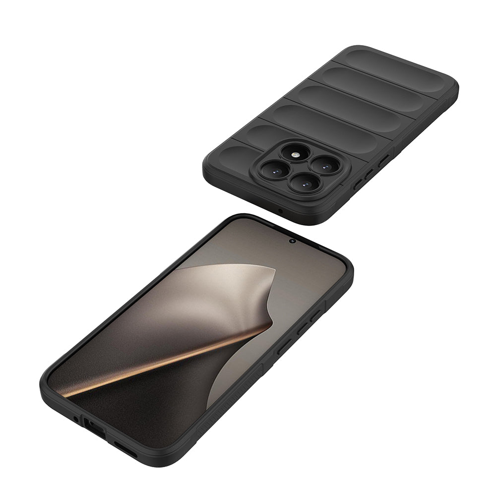 Xiaomi 15T Kılıf Esnek TPU Oyuklu Arka Yüzey Tasarımlı Zore Etnik Silikon Kapak Koyu Yeşil