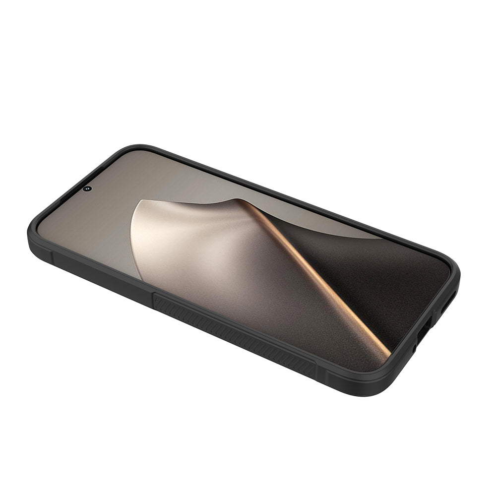 Xiaomi 15T Kılıf Esnek TPU Oyuklu Arka Yüzey Tasarımlı Zore Etnik Silikon Kapak Koyu Yeşil