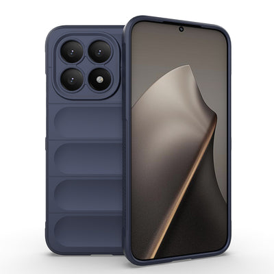 Xiaomi 15T Kılıf Esnek TPU Oyuklu Arka Yüzey Tasarımlı Zore Etnik Silikon Kapak Lacivert