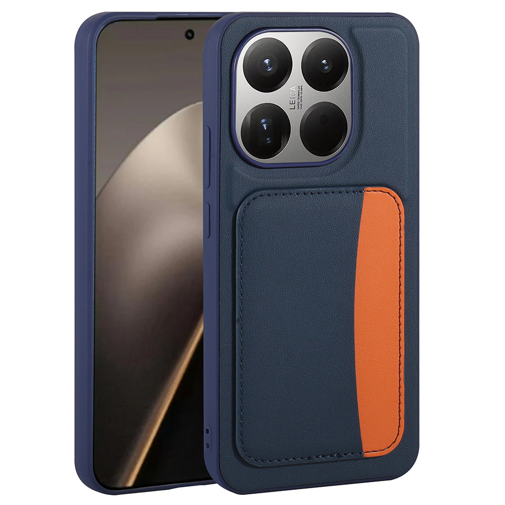 Xiaomi 15T Kılıf Kartlıklı Zore X-Kart Silikon Kapak Kahverengi
