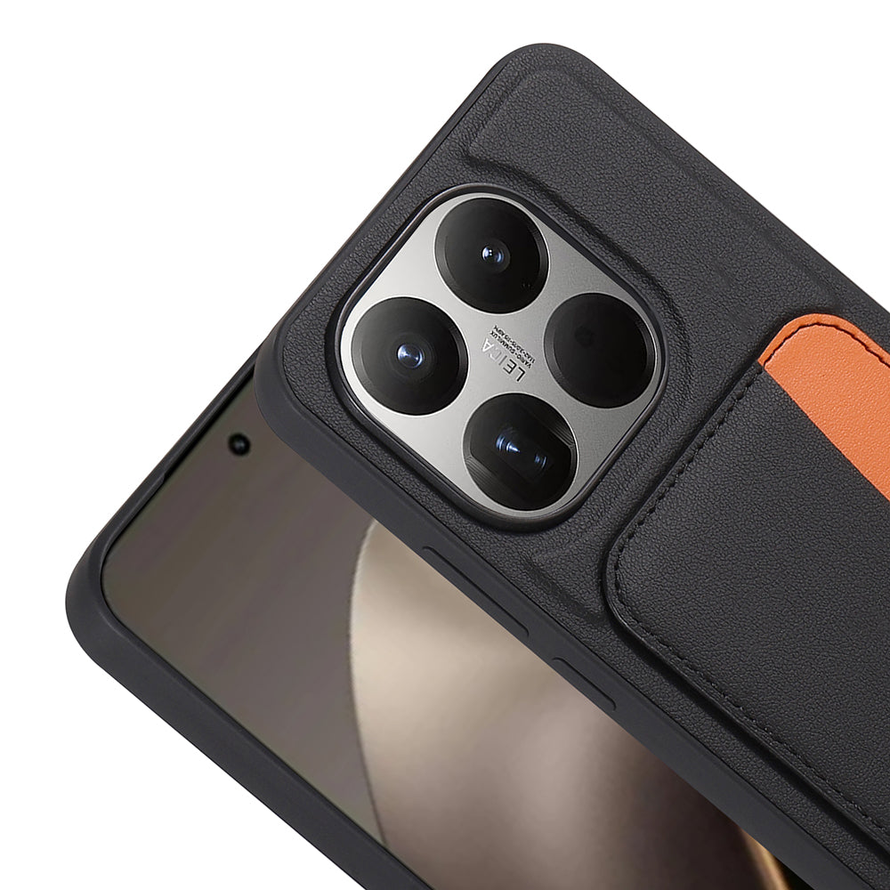 Xiaomi 15T Kılıf Kartlıklı Zore X-Kart Silikon Kapak Koyu Gri