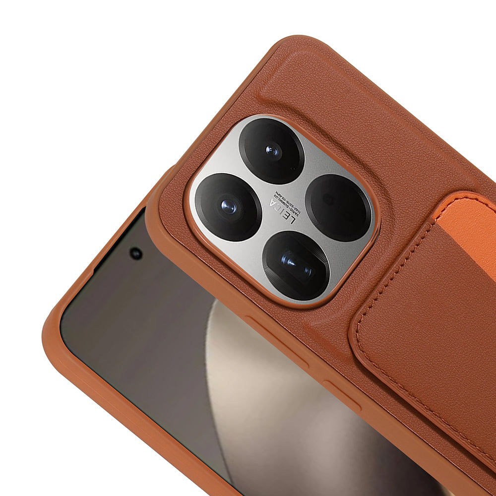 Xiaomi 15T Kılıf Kartlıklı Zore X-Kart Silikon Kapak Koyu Gri