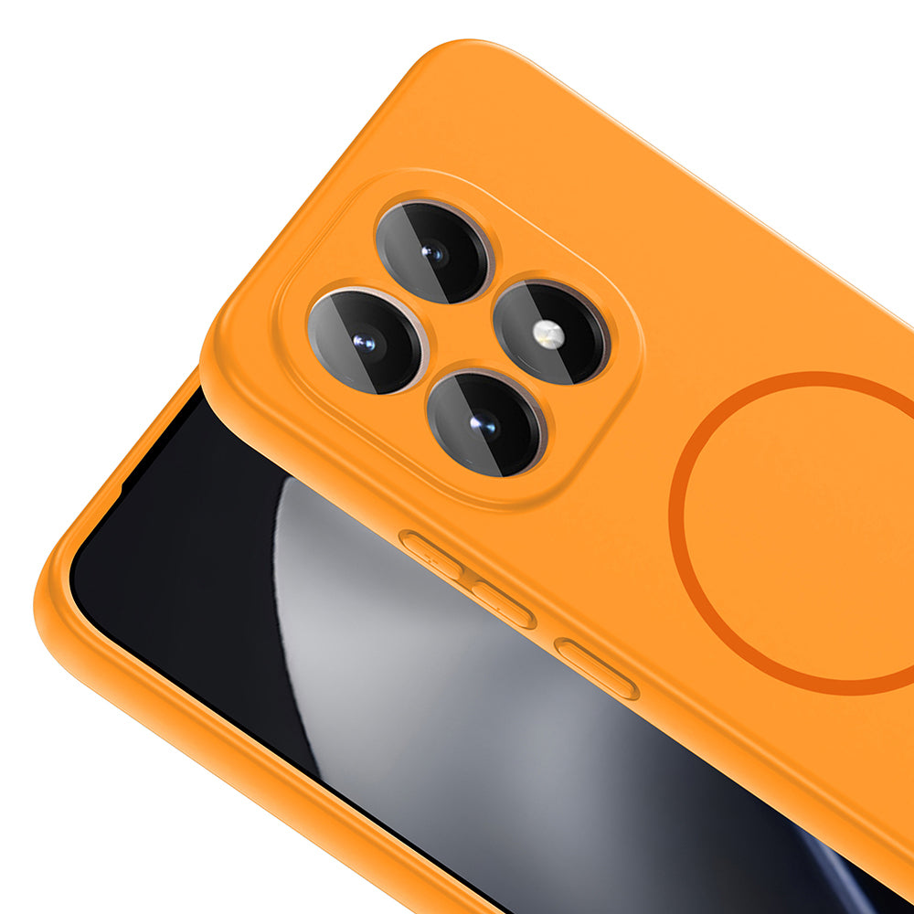 Xiaomi 15T Kılıf M-safe Şarj Özellikli Zore Meta Kapak Kahverengi