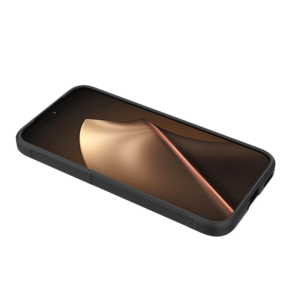 Xiaomi 15T Pro Kılıf Esnek TPU Oyuklu Arka Yüzey Tasarımlı Zore Etnik Silikon Kapak Koyu Yeşil