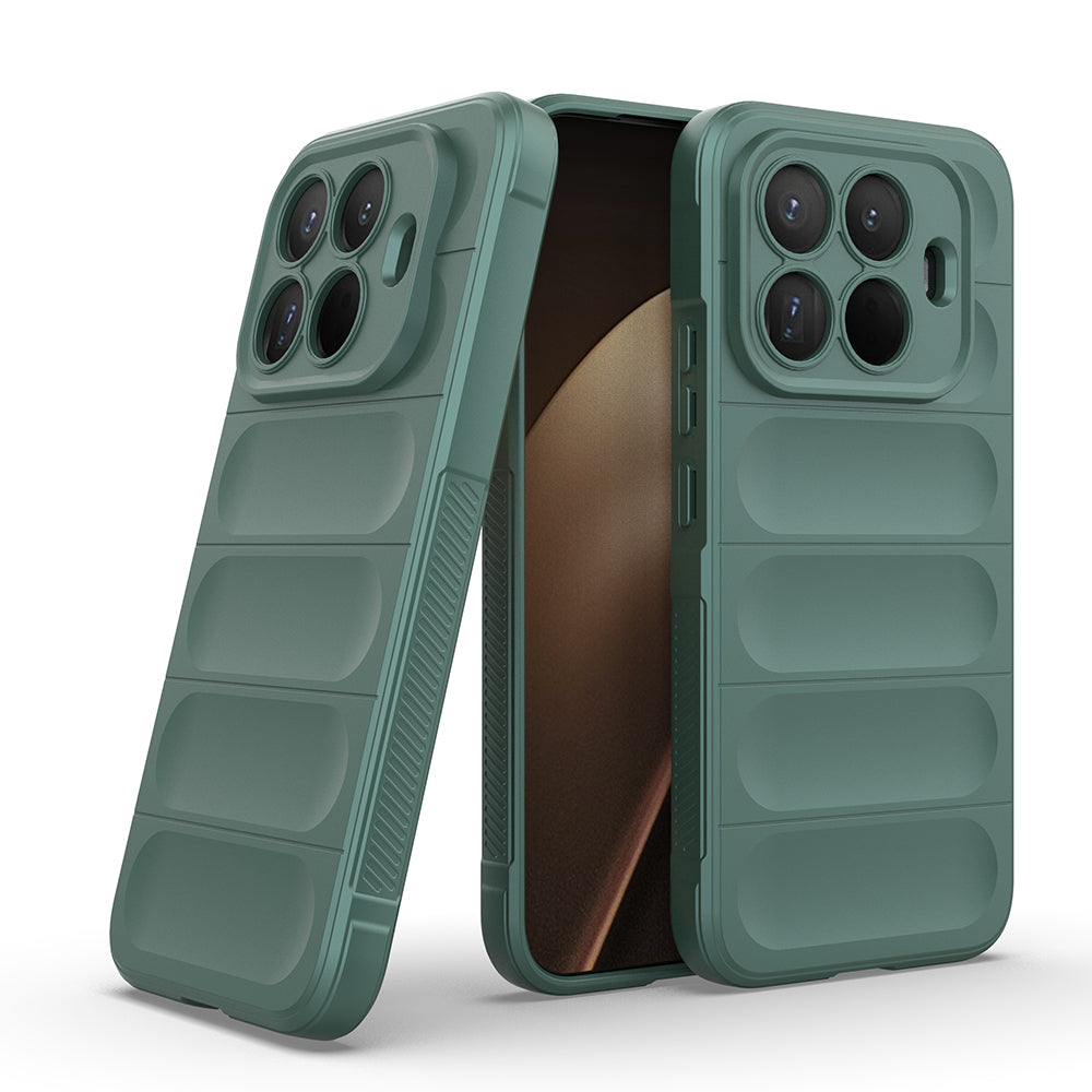 Xiaomi 15T Pro Kılıf Esnek TPU Oyuklu Arka Yüzey Tasarımlı Zore Etnik Silikon Kapak Siyah