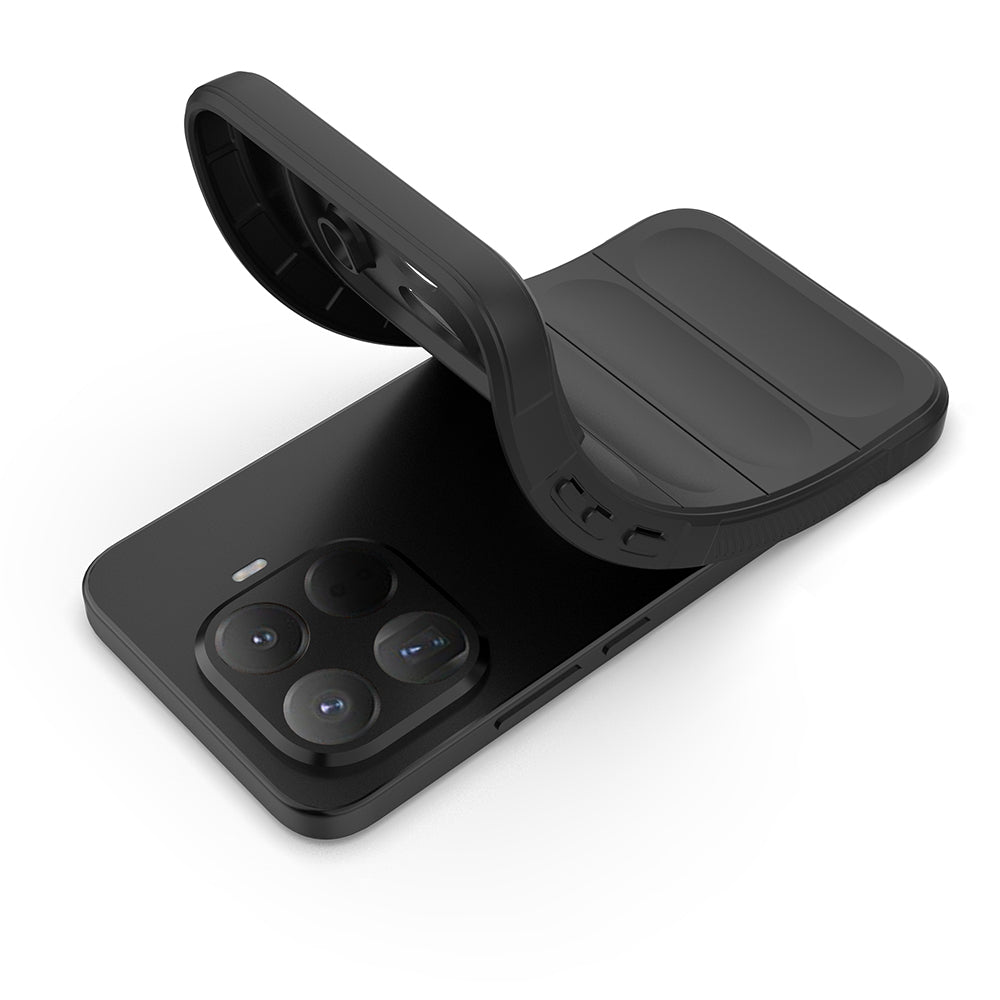 Xiaomi 15T Pro Kılıf Esnek TPU Oyuklu Arka Yüzey Tasarımlı Zore Etnik Silikon Kapak Siyah