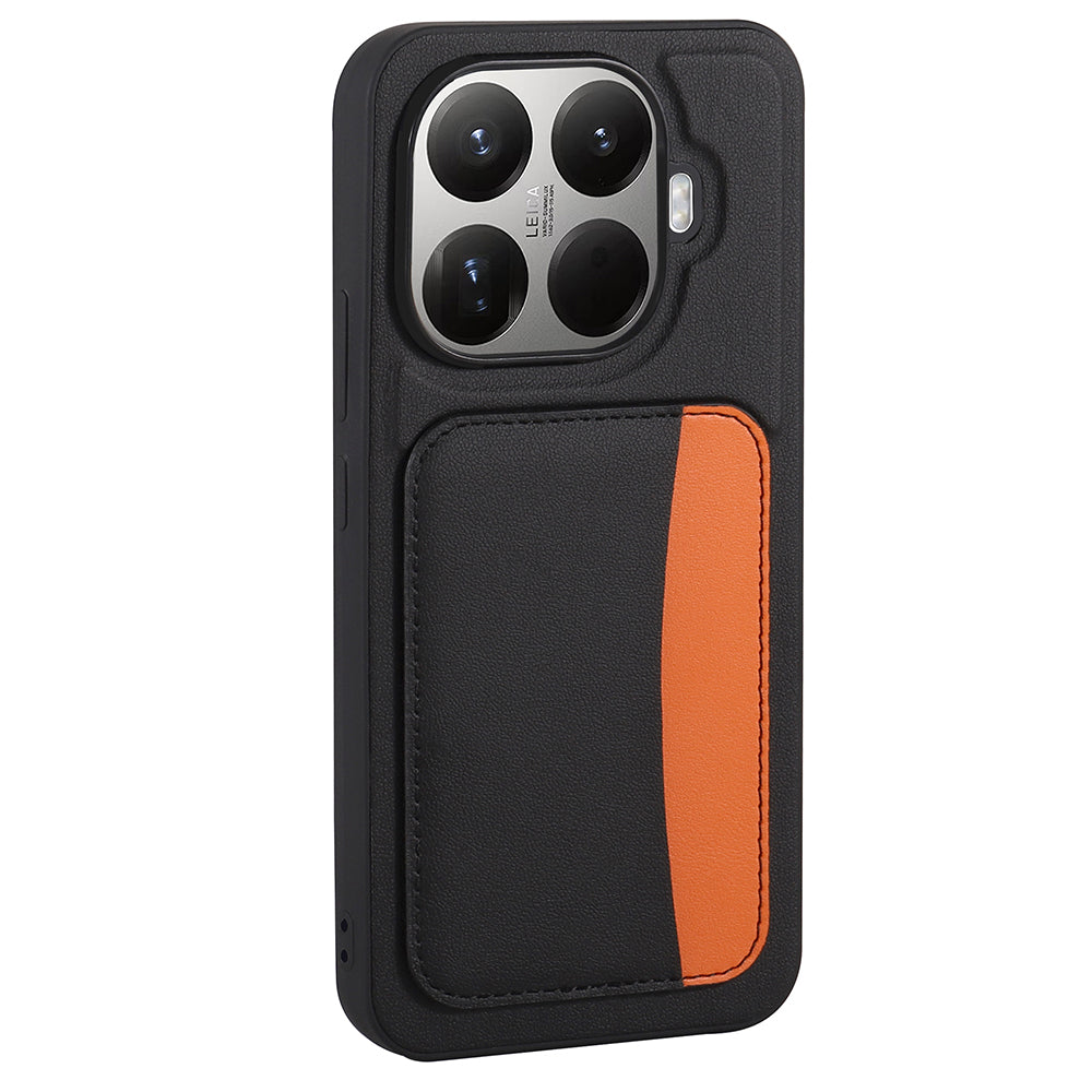 Xiaomi 15T Pro Kılıf Kartlıklı Zore X-Kart Silikon Kapak Kahverengi