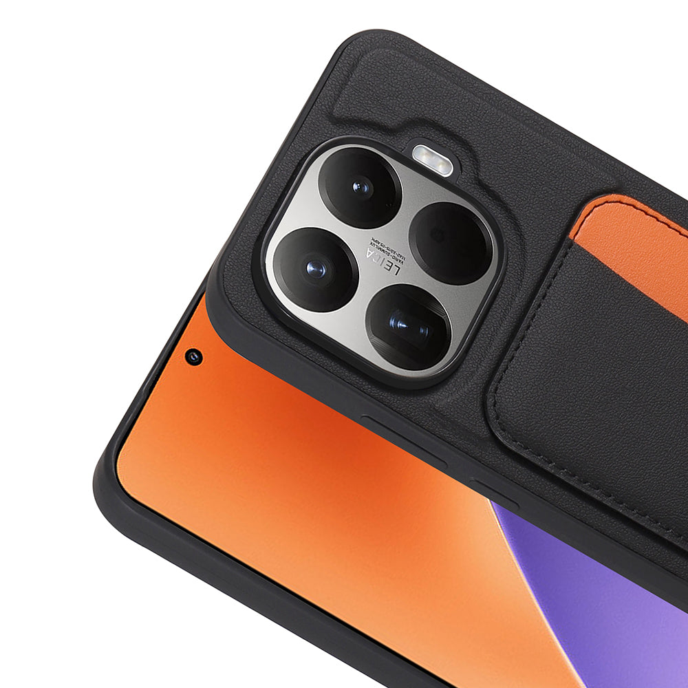 Xiaomi 15T Pro Kılıf Kartlıklı Zore X-Kart Silikon Kapak Siyah