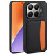 Xiaomi 15T Pro Kılıf Kartlıklı Zore X-Kart Silikon Kapak Siyah