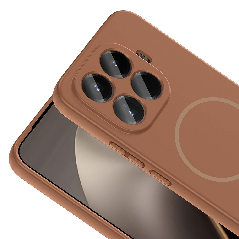 Xiaomi 15T Pro Kılıf M-safe Şarj Özellikli Zore Meta Kapak Rose Pembe