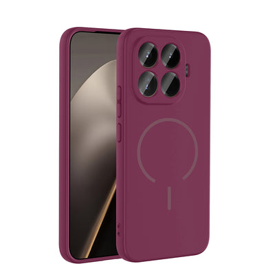 Xiaomi 15T Pro Kılıf M-safe Şarj Özellikli Zore Meta Kapak Rose Pembe