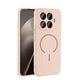 Xiaomi 15T Pro Kılıf M-safe Şarj Özellikli Zore Meta Kapak Rose Pembe