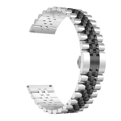 Xiaomi Amazfit Pace KRD-36 22mm Metal Kordon Gümüş-Siyah