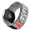 Xiaomi Amazfit Pace Zore KRD-112 22mm Orbital Örgülü Halat Tasarımlı Naylon Kumaş Hasır Kordon Gri