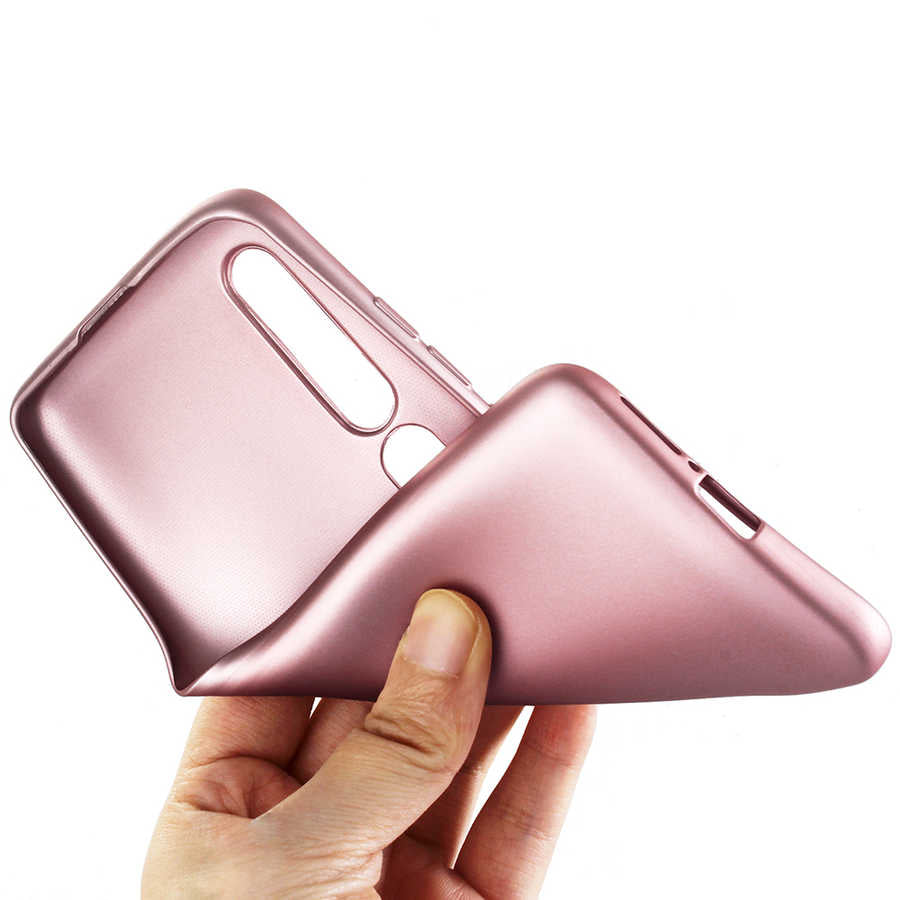 Xiaomi Mi 10 Kılıf Zore Premier Silikon Kapak Rose Gold