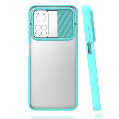 Xiaomi Mi 10T 5G Kılıf Zore Lensi Kapak Koyu Yeşil