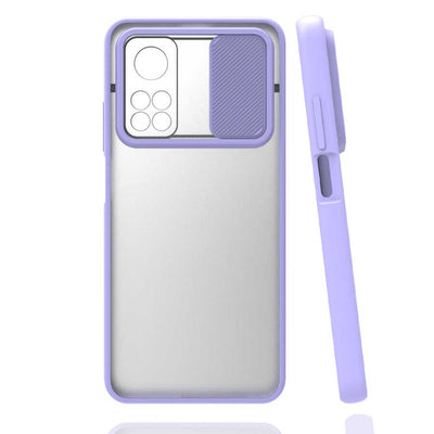 Xiaomi Mi 10T 5G Kılıf Zore Lensi Kapak Lila