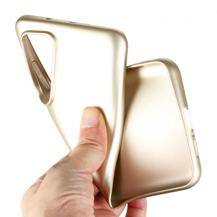 Xiaomi Mi 10T 5G Kılıf Zore Premier Silikon Kapak Gold