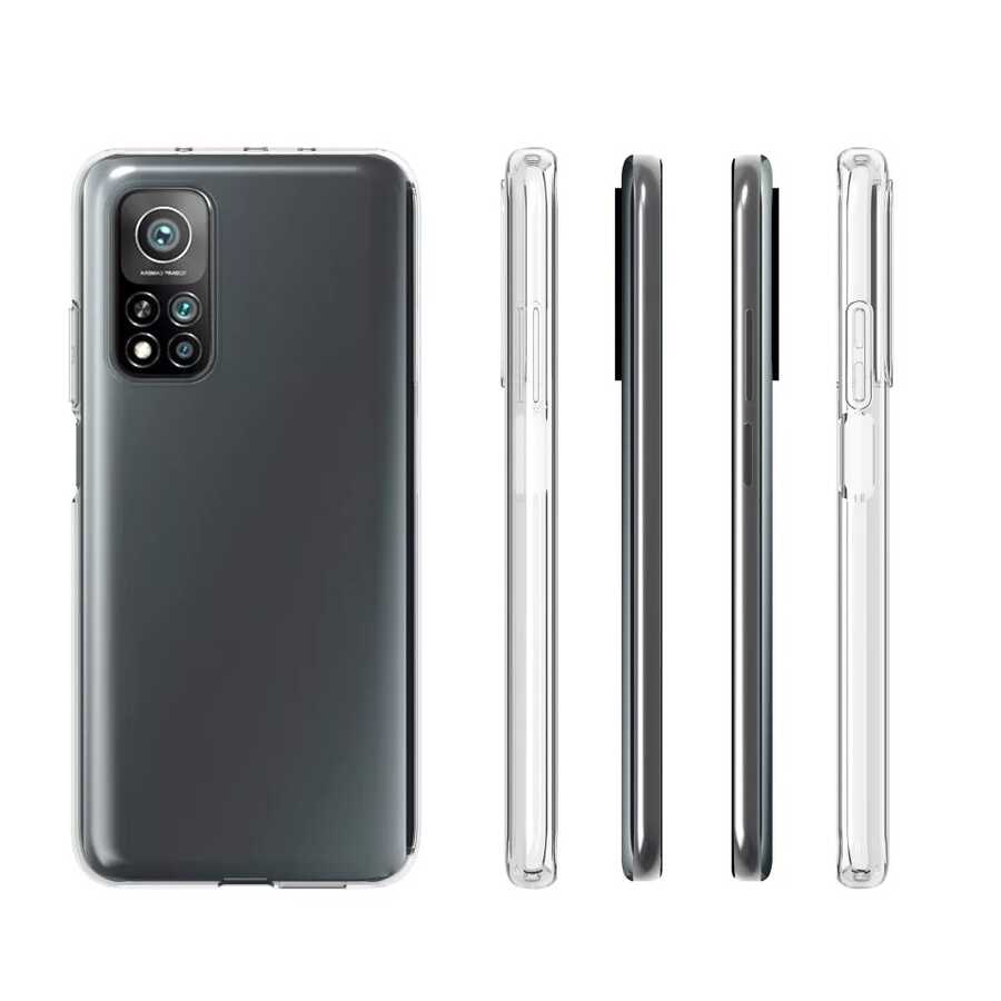 Xiaomi Mi 10T 5G Kılıf Zore Süper Silikon Kapak Renksiz