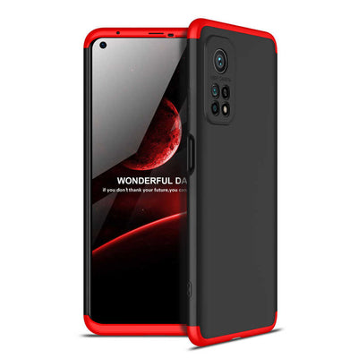 Xiaomi Mi 10T Pro 5G Kılıf Zore Ays Kapak Siyah-Kırmızı
