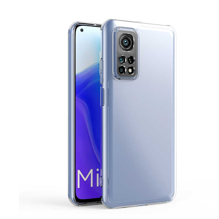 Xiaomi Mi 10T Pro 5G Kılıf Zore Kamera Korumalı Süper Silikon Kapak Renksiz