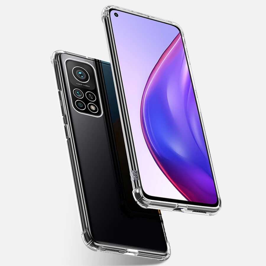 Xiaomi Mi 10T Pro 5G Kılıf Zore Nitro Anti Shock Silikon Renksiz