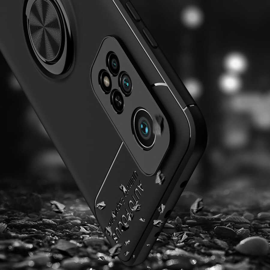 Xiaomi Mi 10T Pro 5G Kılıf Zore Ravel Silikon Kapak Siyah-Rose Gold