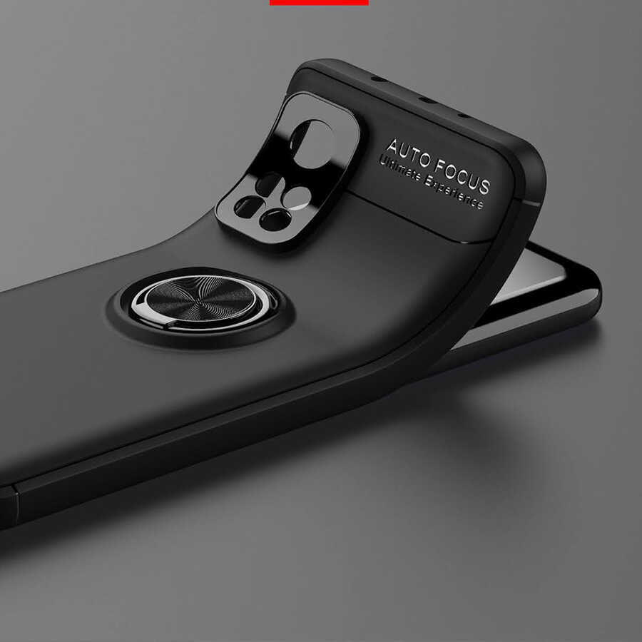 Xiaomi Mi 10T Pro 5G Kılıf Zore Ravel Silikon Kapak Siyah-Rose Gold