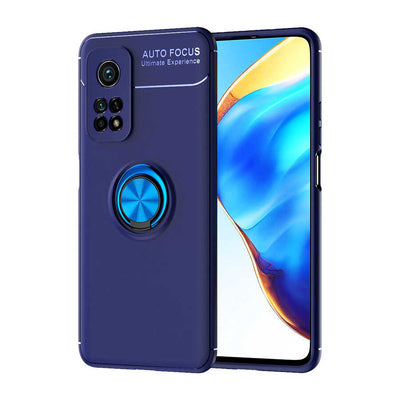 Xiaomi Mi 10T Pro 5G Kılıf Zore Ravel Silikon Kapak Siyah-Rose Gold