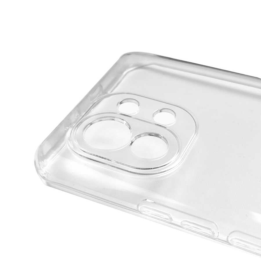 Xiaomi Mi 11 Kılıf Zore Kamera Korumalı Süper Silikon Kapak Renksiz