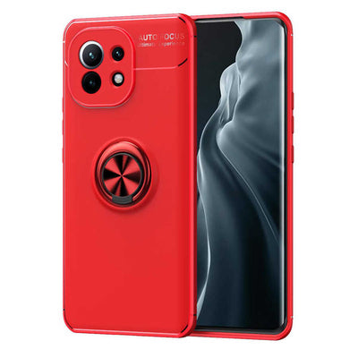 Xiaomi Mi 11 Kılıf Zore Ravel Silikon Kapak Siyah-Mavi