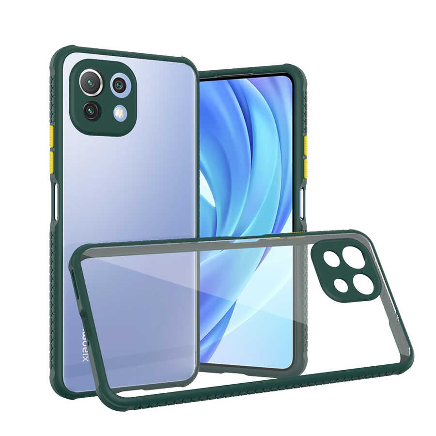 Xiaomi Mi 11 Lite Kılıf Zore Kaff Kapak Mor