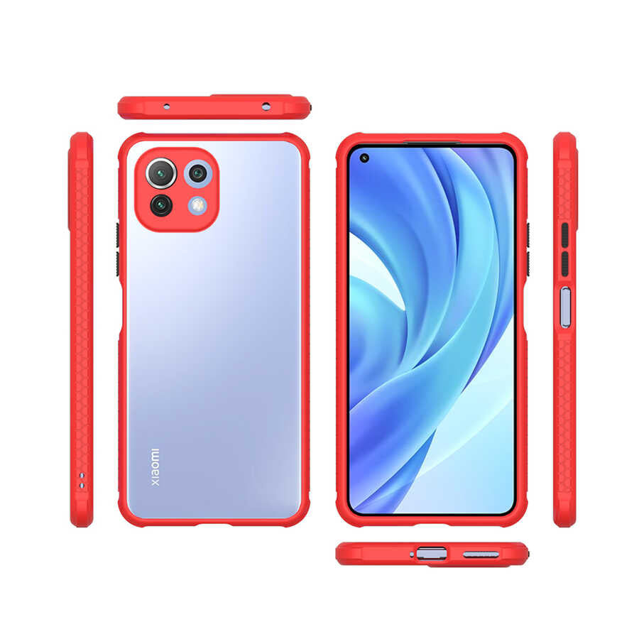 Xiaomi Mi 11 Lite Kılıf Zore Kaff Kapak Koyu Yeşil