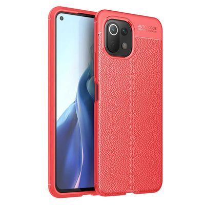 Xiaomi Mi 11 Lite Kılıf Zore Niss Silikon Kapak Kırmızı