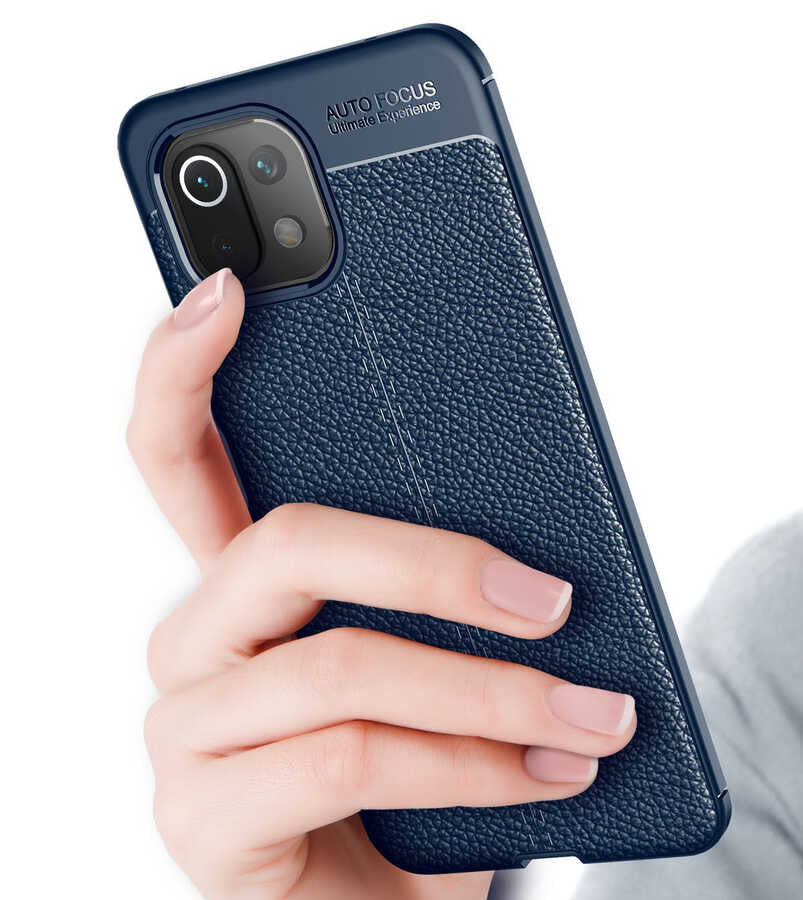 Xiaomi Mi 11 Lite Kılıf Zore Niss Silikon Kapak Kırmızı