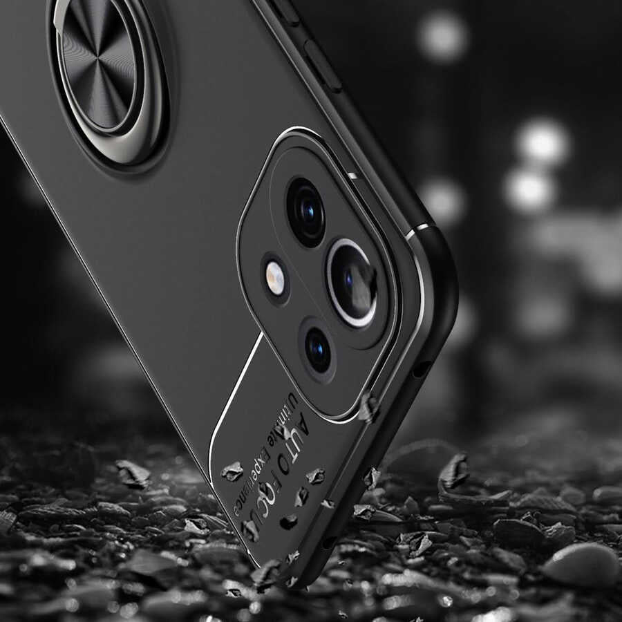 Xiaomi Mi 11 Lite Kılıf Zore Ravel Silikon Kapak Siyah