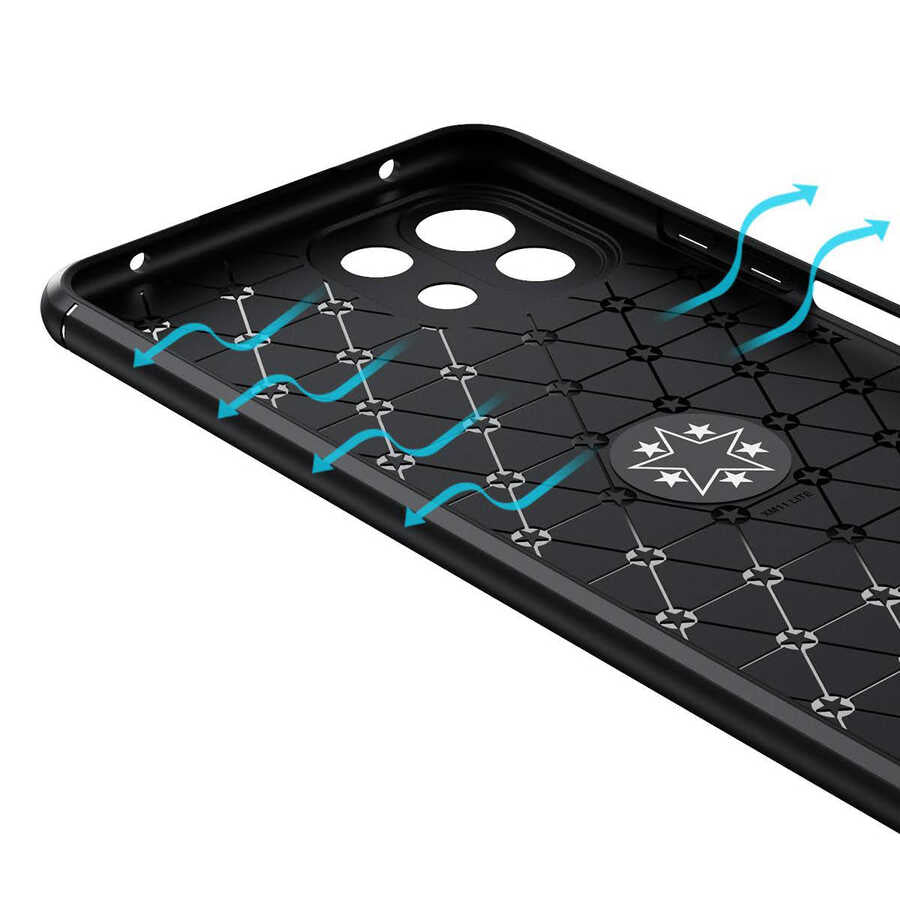 Xiaomi Mi 11 Lite Kılıf Zore Ravel Silikon Kapak Mavi