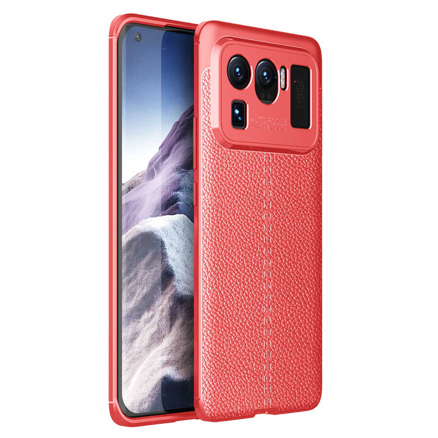 Xiaomi Mi 11 Ultra Kılıf Zore Niss Silikon Kapak Kırmızı