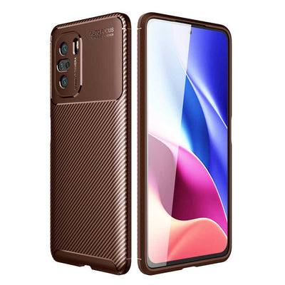 Xiaomi Mi 11İ Kılıf Zore Negro Silikon Kapak Kahverengi