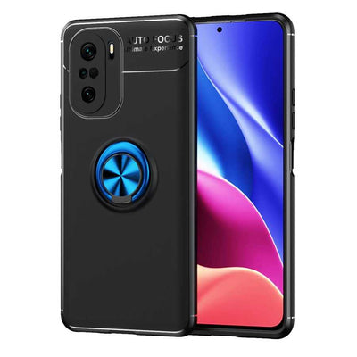 Xiaomi Mi 11İ Kılıf Zore Ravel Silikon Kapak Siyah-Kırmızı
