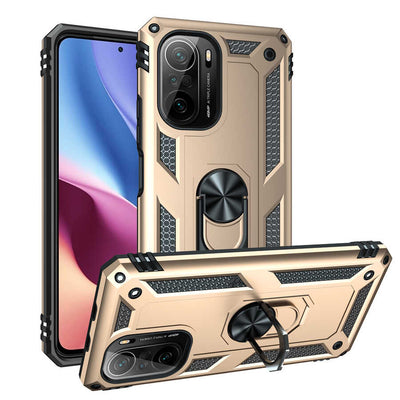 Xiaomi Mi 11İ Kılıf Zore Vega Kapak Gold