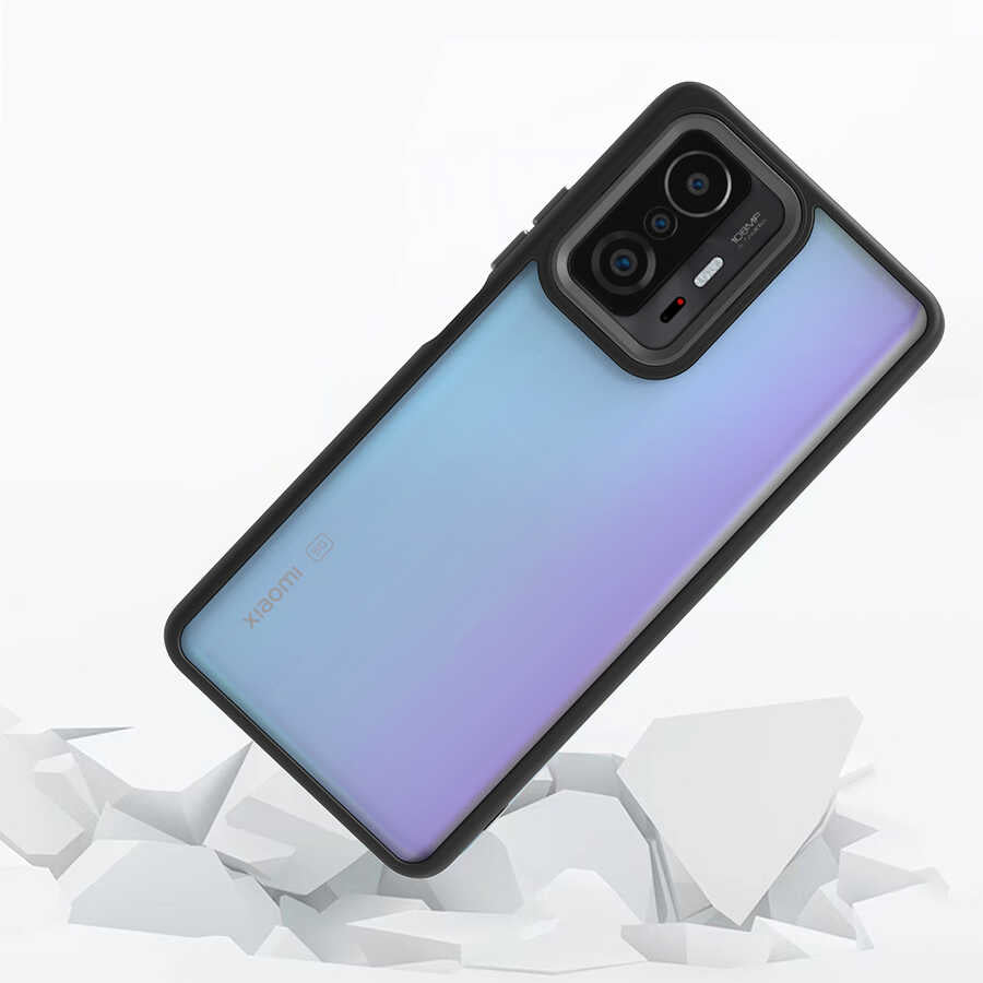 Xiaomi Mi 11T 5G Kılıf Zore Flora Kapak Siyah