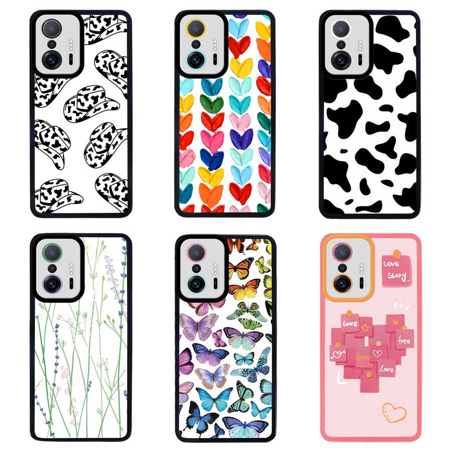 Xiaomi Mi 11T 5G Kılıf Zore M-Fit Desenli Kapak Heart No6