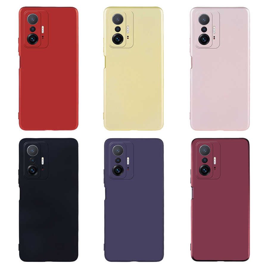 Xiaomi Mi 11T 5G Kılıf Zore Premier Silikon Kapak Rose Gold