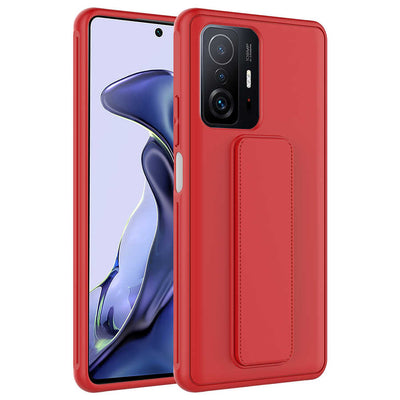 Xiaomi Mi 11T 5G Kılıf Zore Qstand Kapak Lila