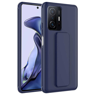 Xiaomi Mi 11T 5G Kılıf Zore Qstand Kapak Lacivert