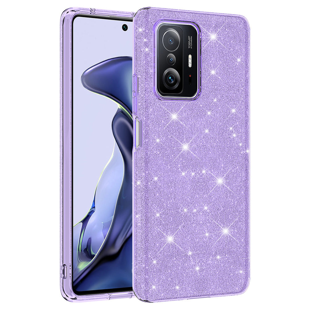 Xiaomi Mi 11T 5G Kılıf Zore Shining Silikon Mor