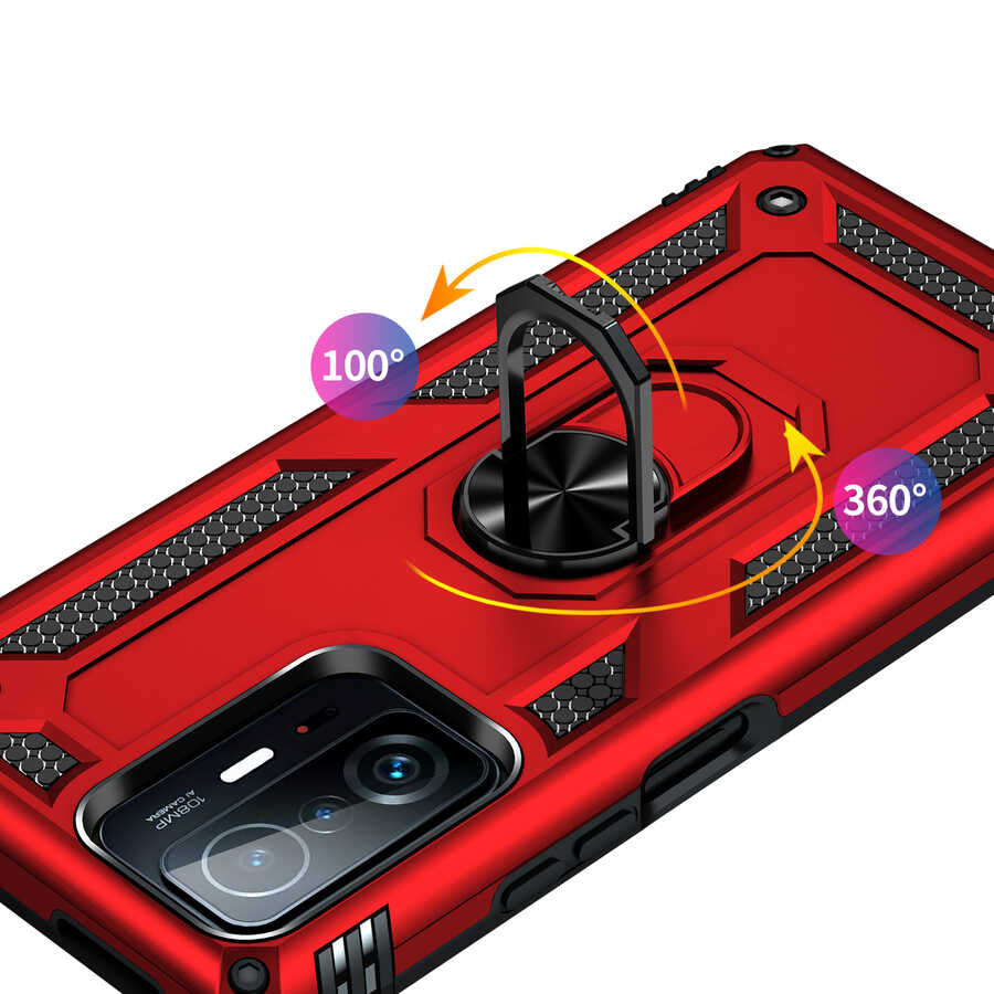 Xiaomi Mi 11T 5G Kılıf Zore Vega Kapak Siyah